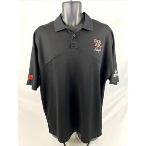 Mens Winner Circle Dale Earnhardt Jr. Short Sleeve‎ Polo Shirt Sz L Black #88